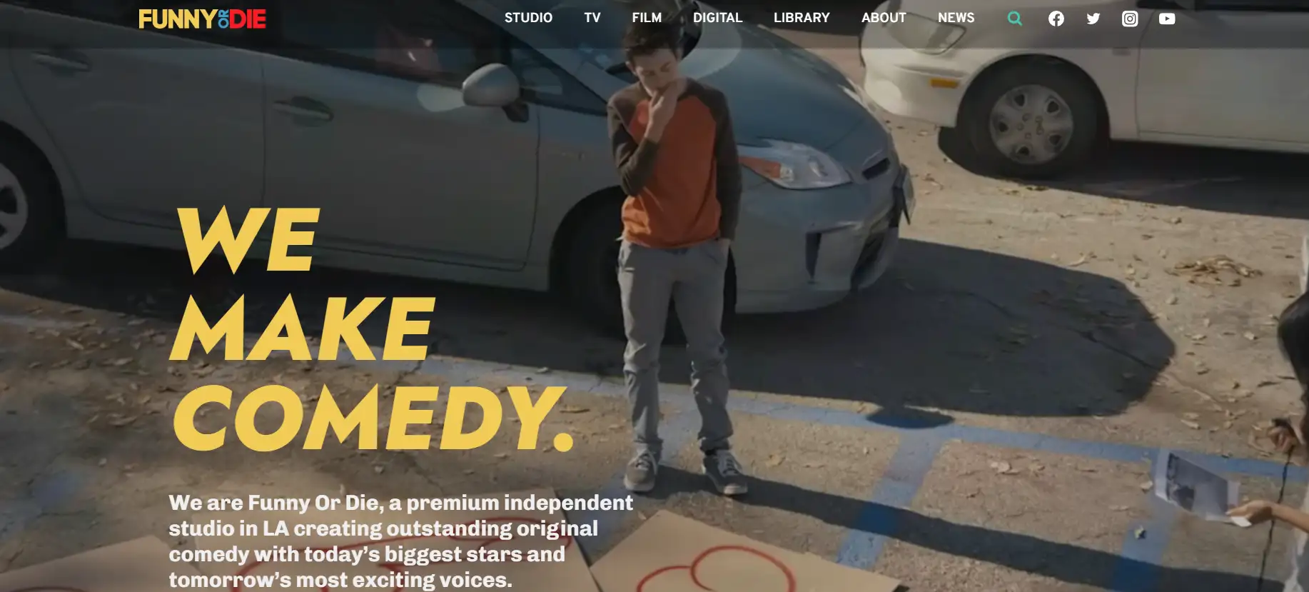 funny or die homepage