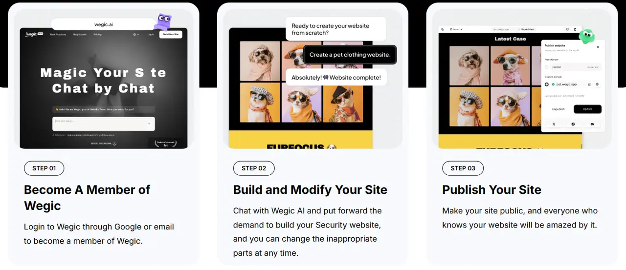build a web in minute