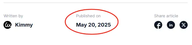 a blog published on may 20, 2025