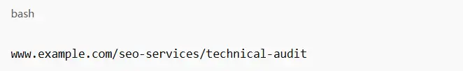 proper url illustration in seo