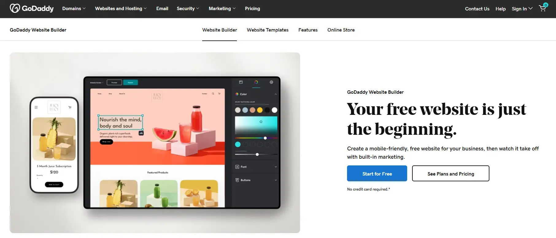 GoDaddy AI Website Builder GoDaddy AI Website Builder