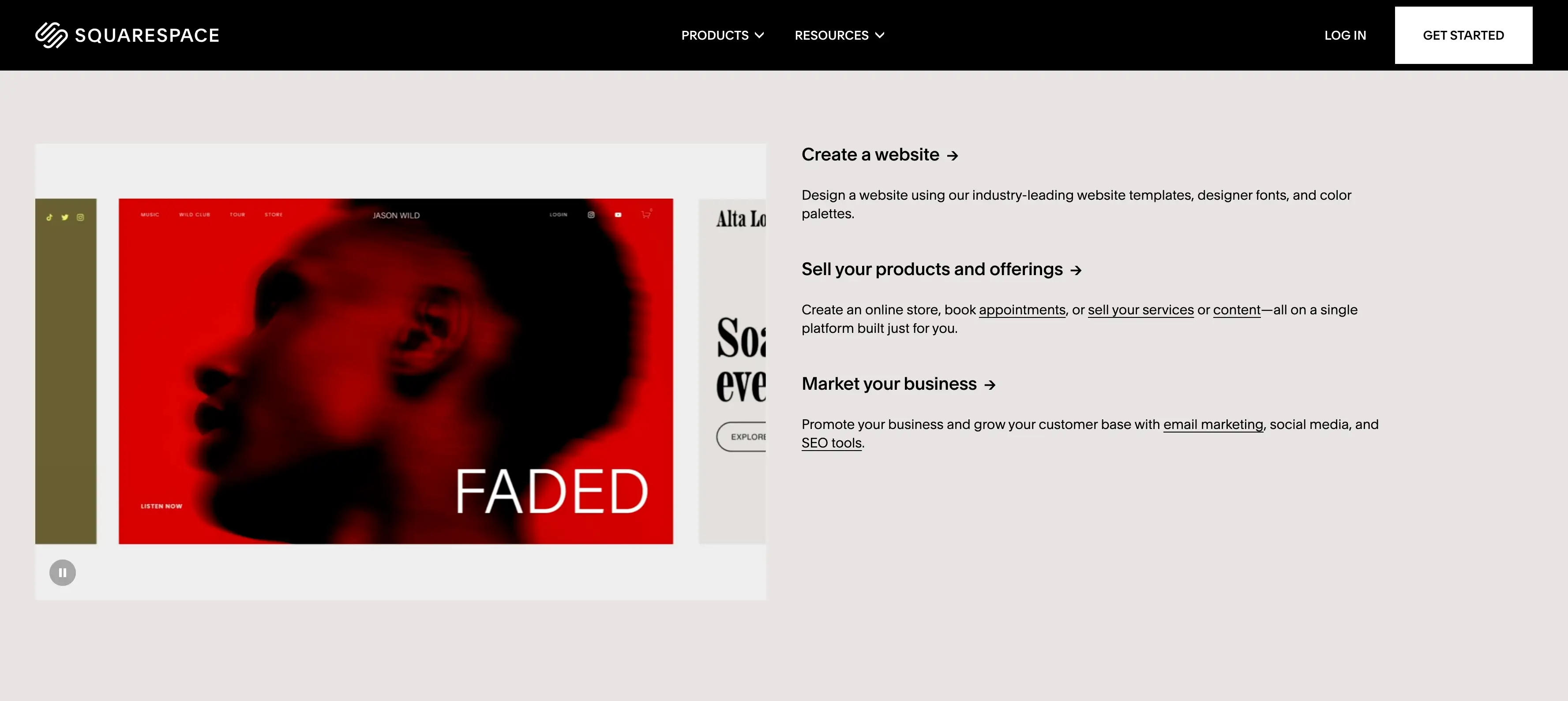 squarespace creates a business site squarespace creates a business site