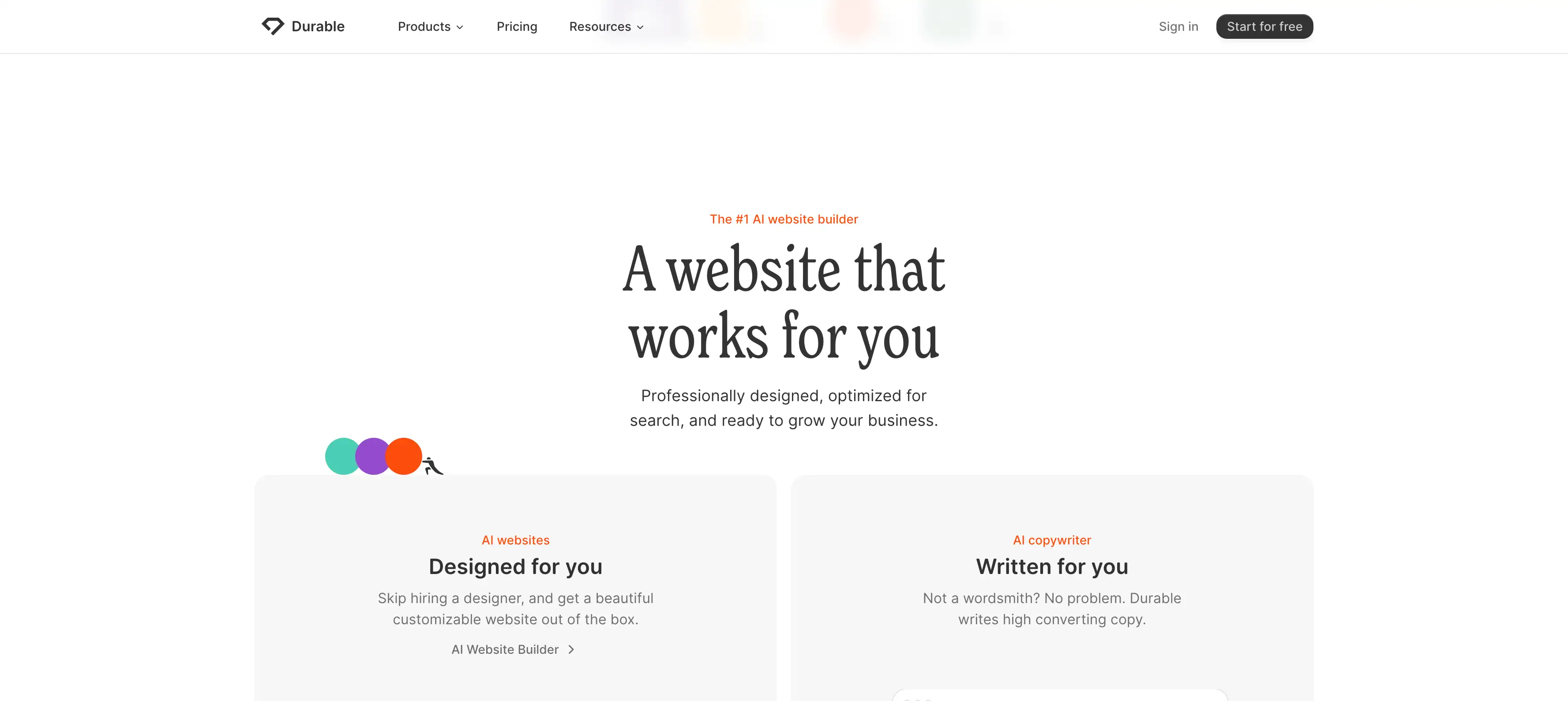 durable built a site for you durable built a site for you
