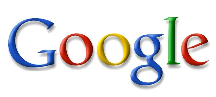 gradient and shadow optimized google logo