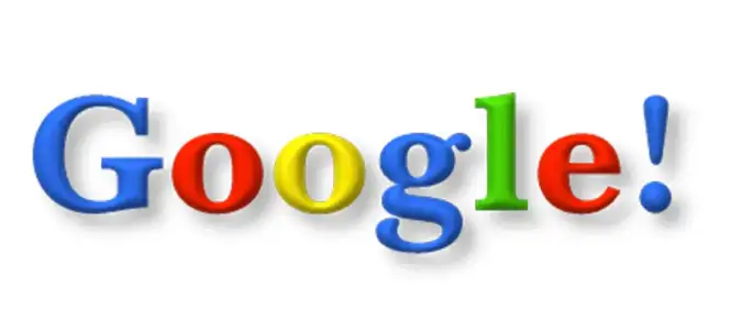colored serifed google logo
