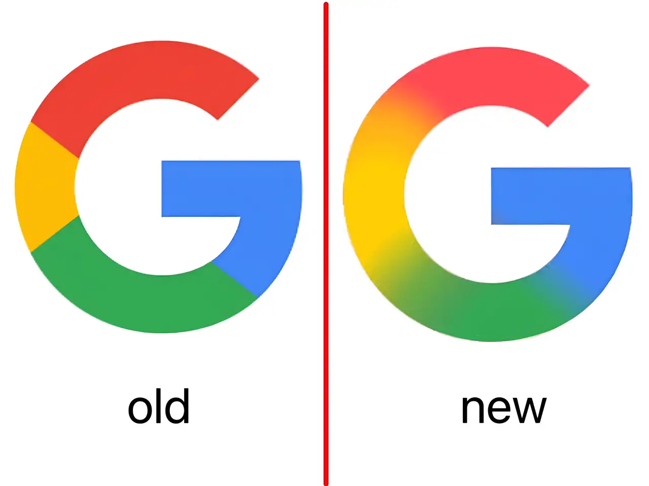 old vs new google logo