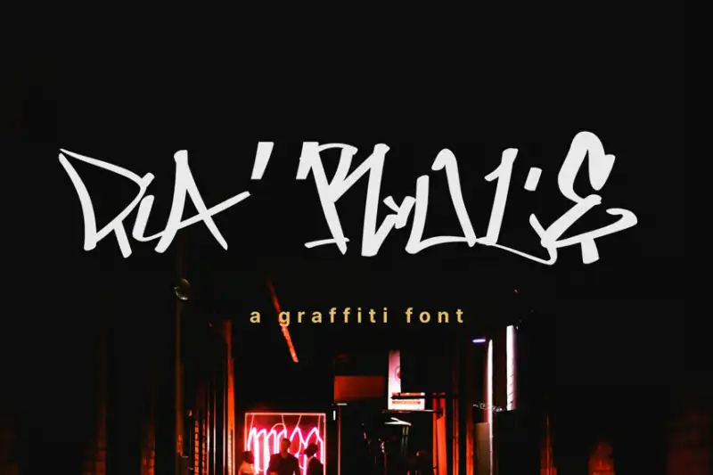 Da’Role Graffiti Font style
