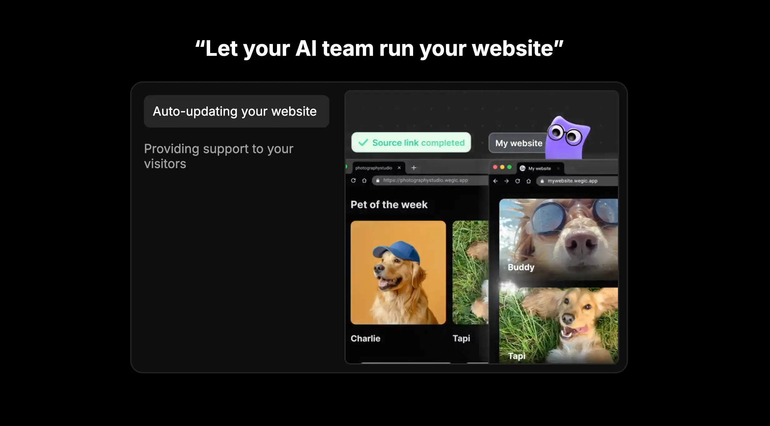 wegic website homepage