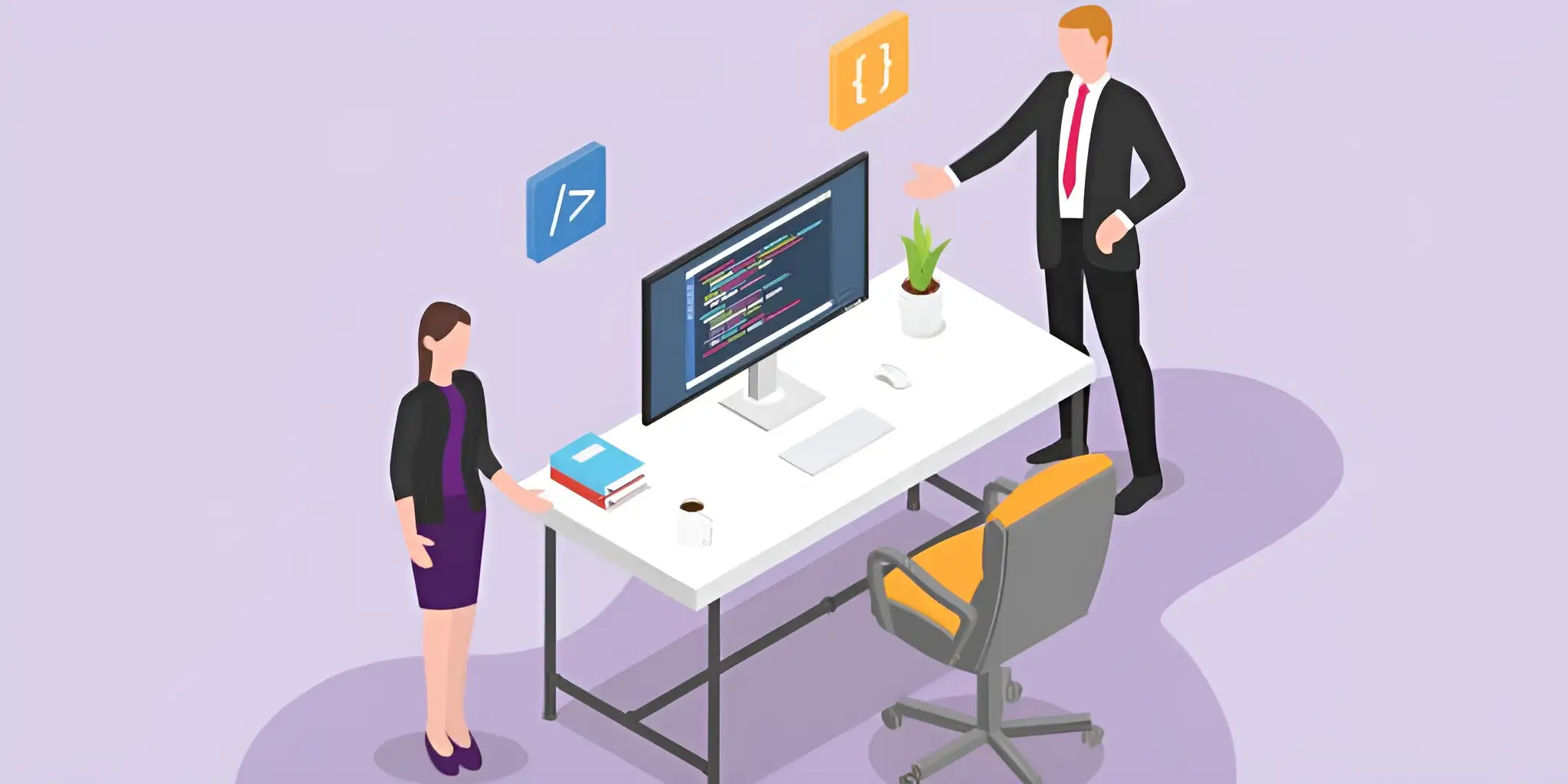 two people are discussing website development Image by Istock two people are discussing website development Image by Istock