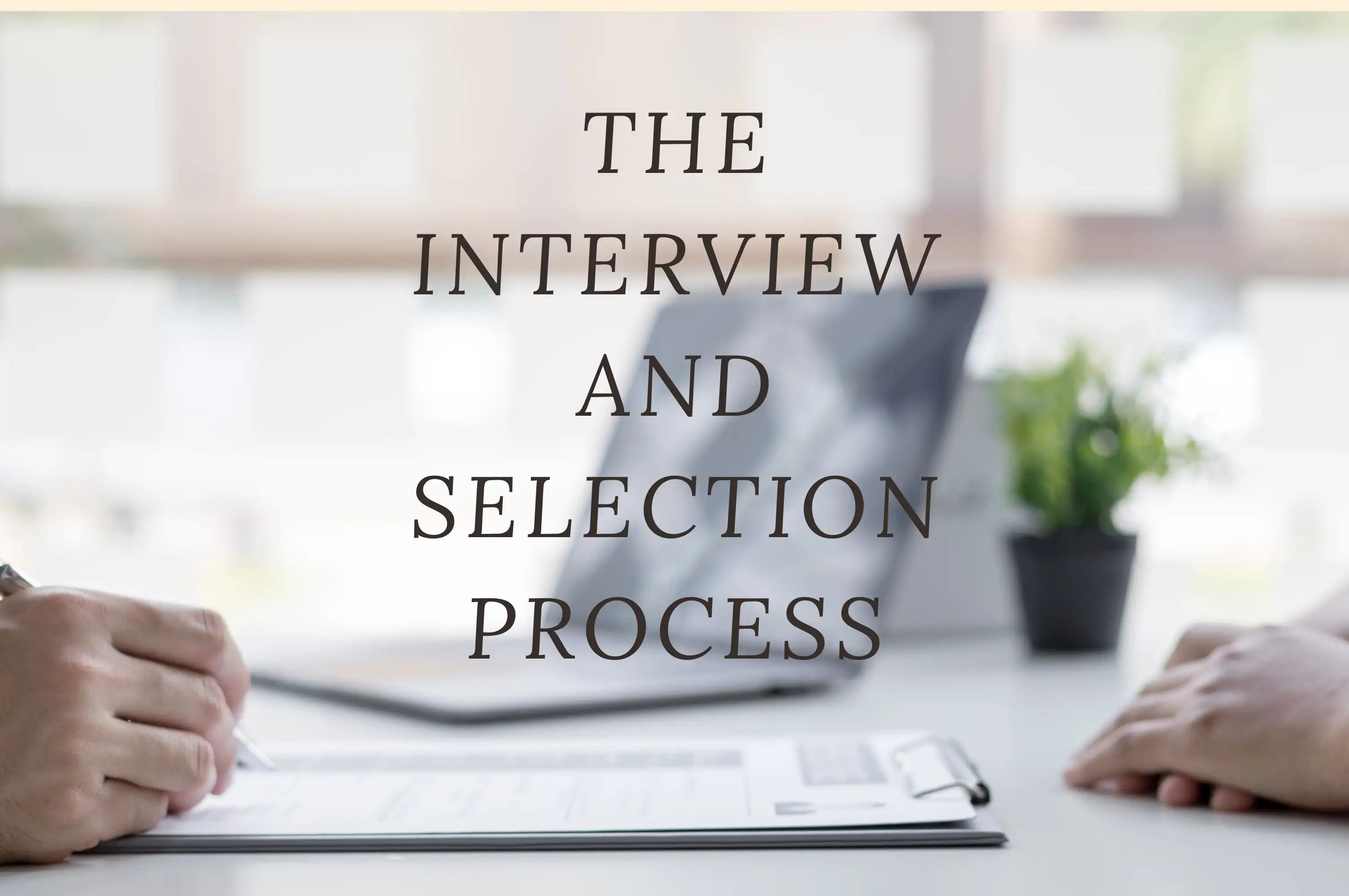 the interview and selection process the interview and selection process