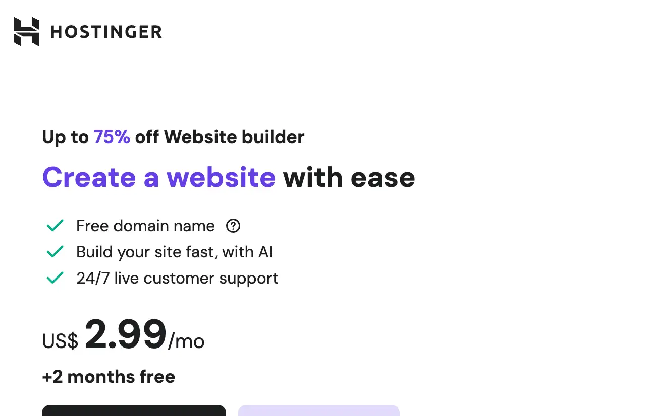 hostinger pricing plans