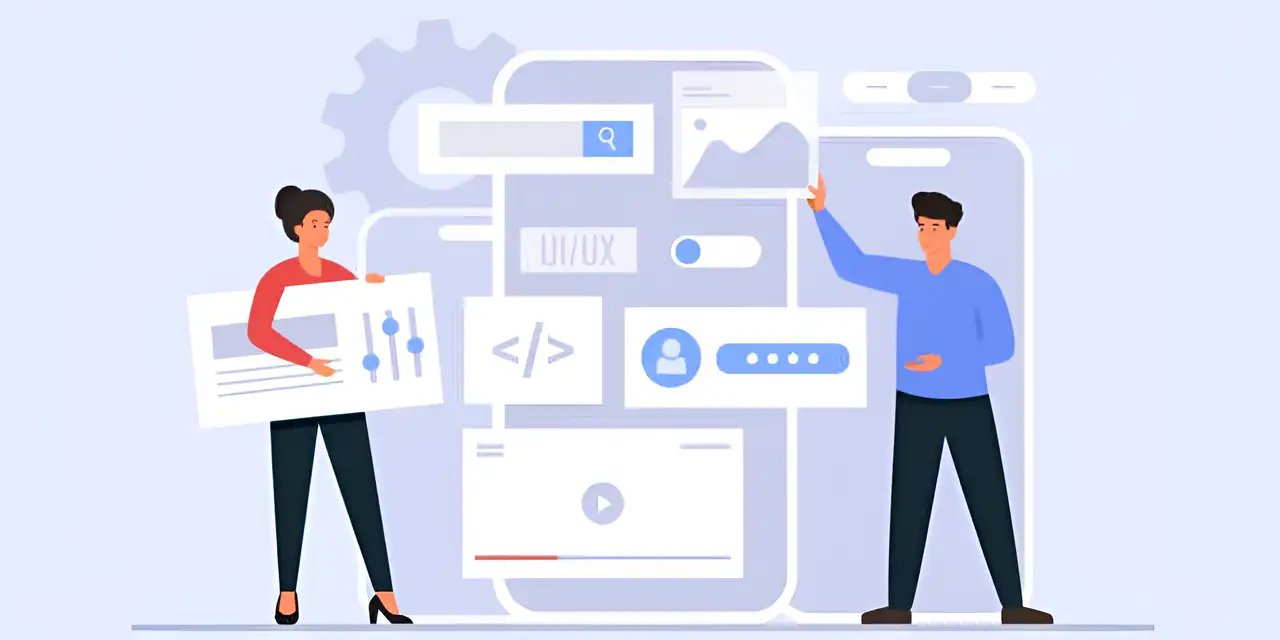 two people are discussing website development two people are discussing website development