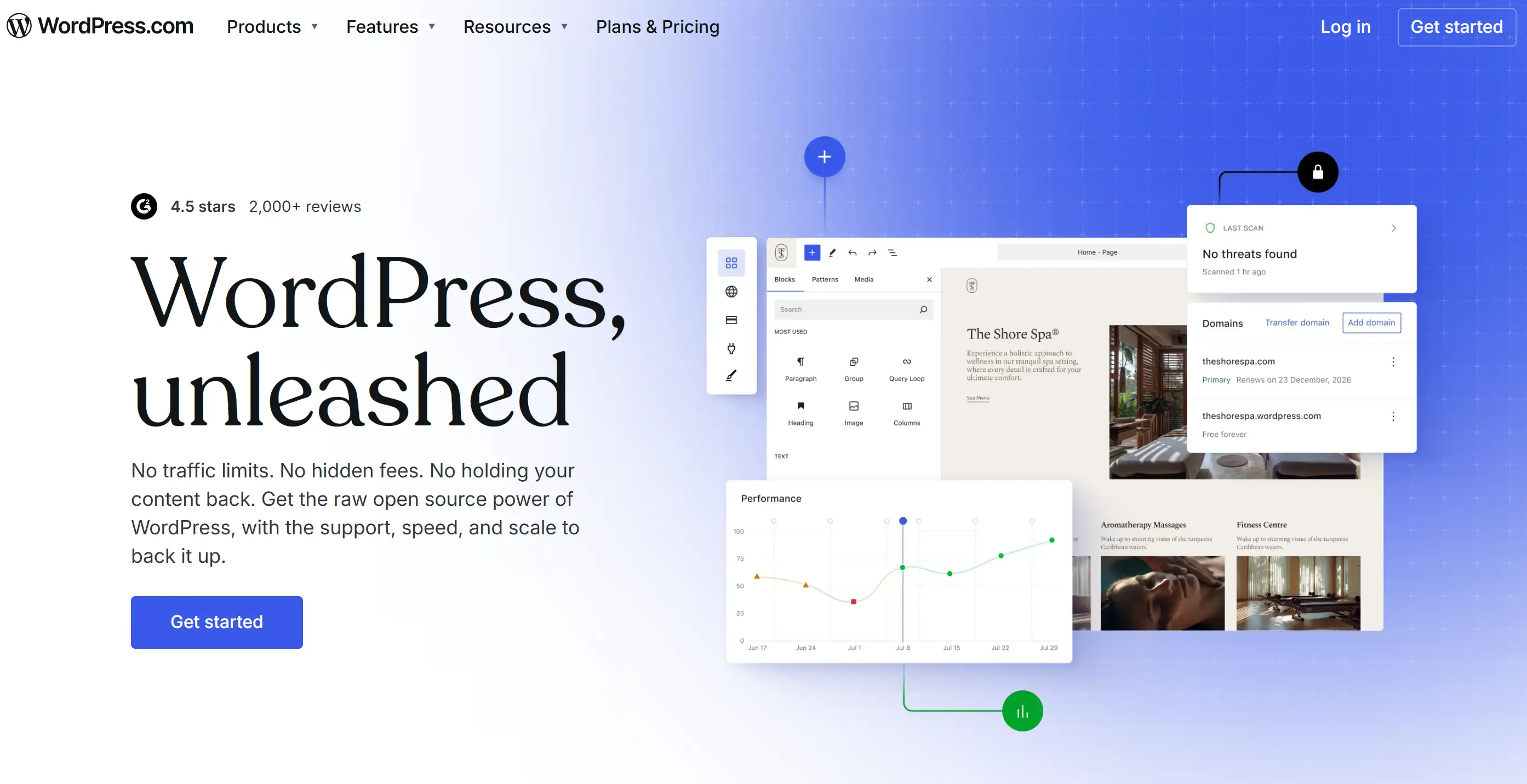 Homepage of WordPress: a website builder Homepage of WordPress: a website builder