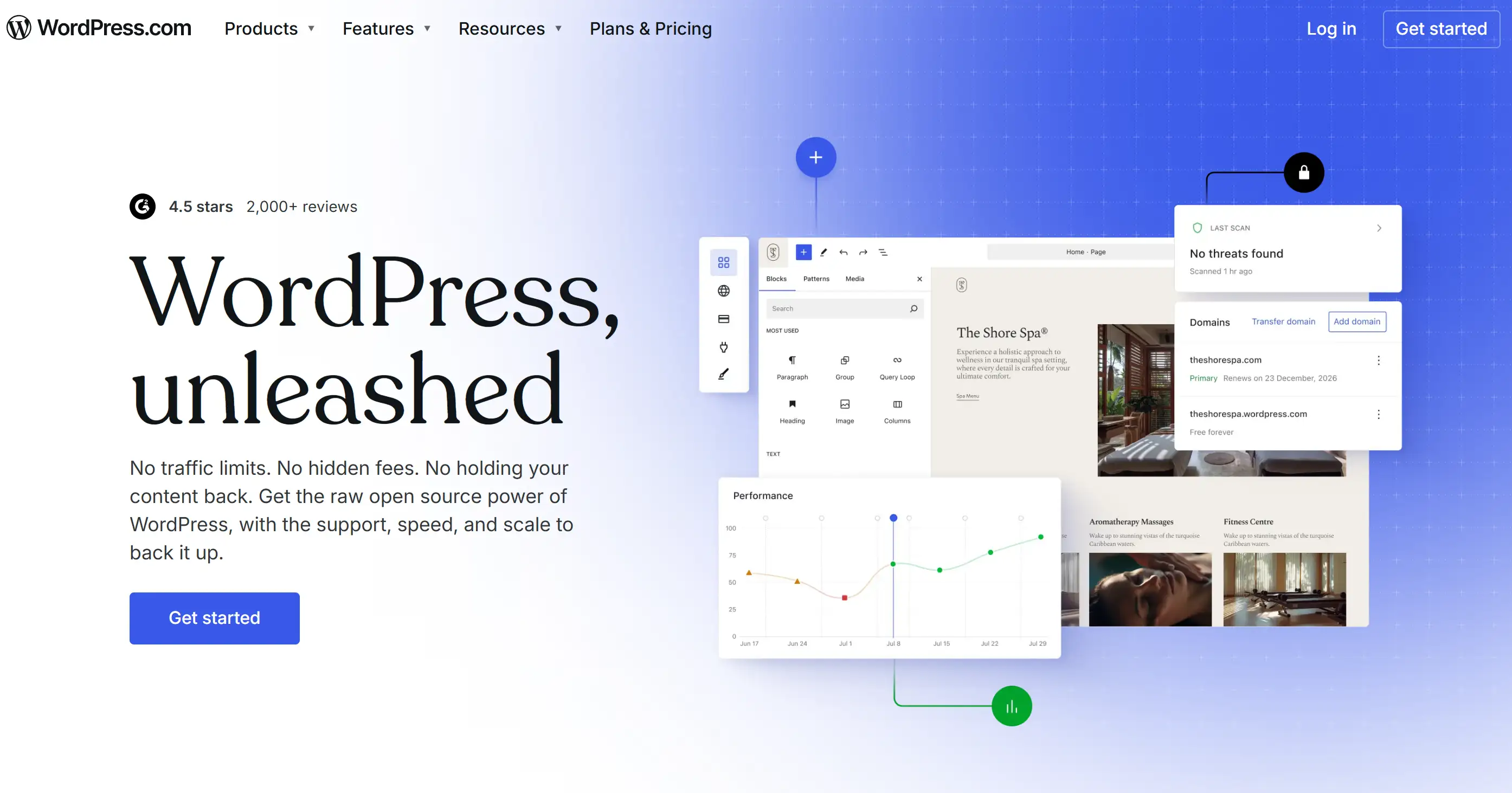 Homepage of WordPress Homepage of WordPress