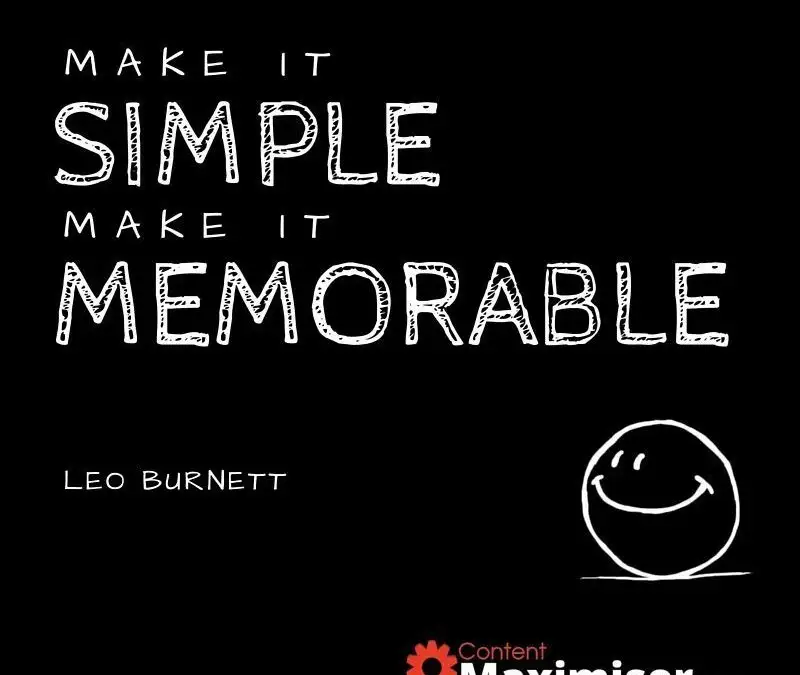 simple and memorable