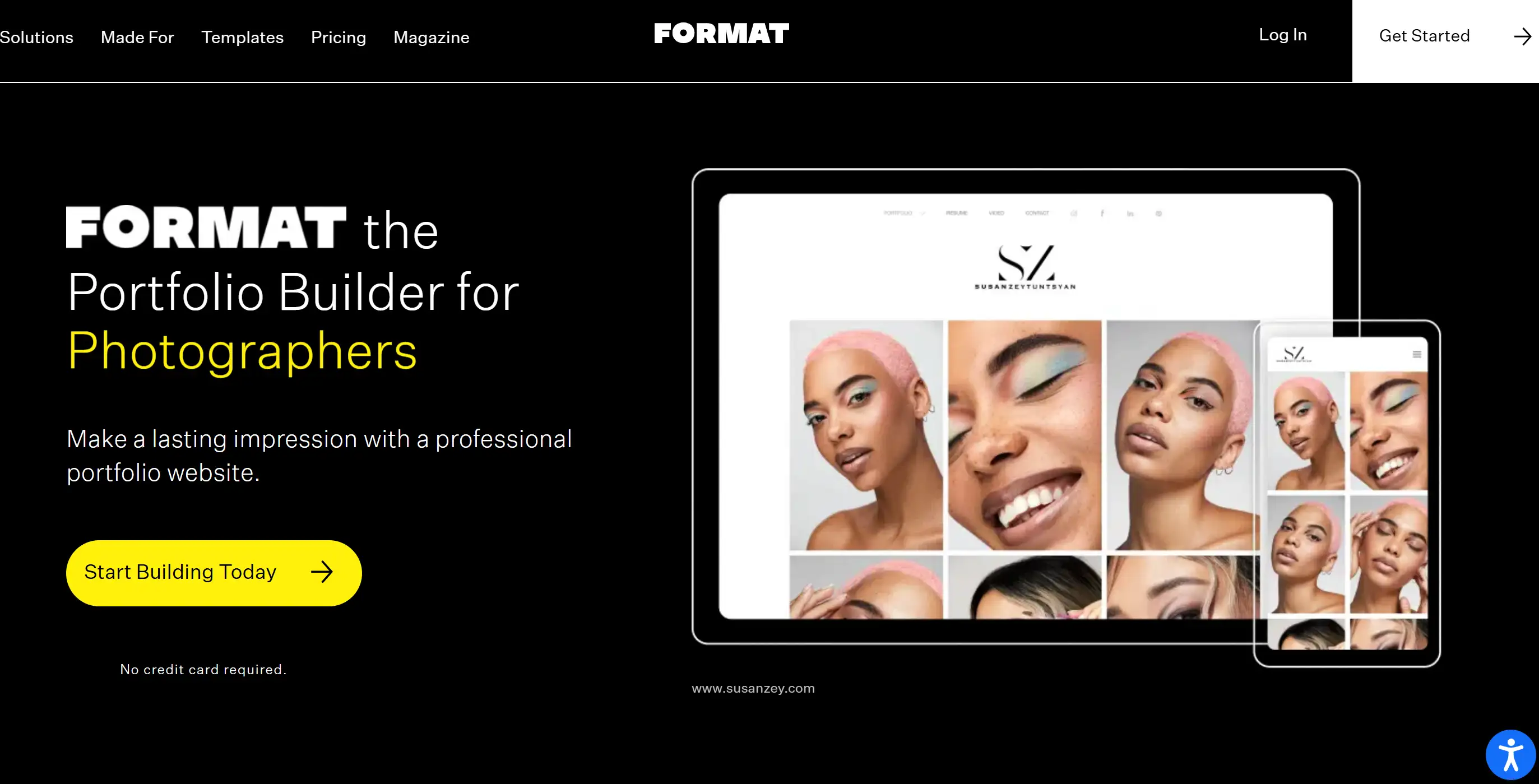 Format's homepage