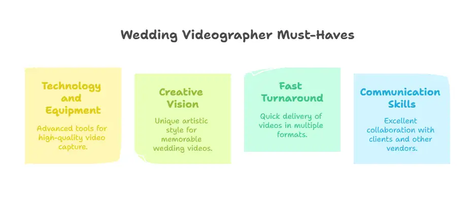 4 Must-Haves for videographers for weddings
