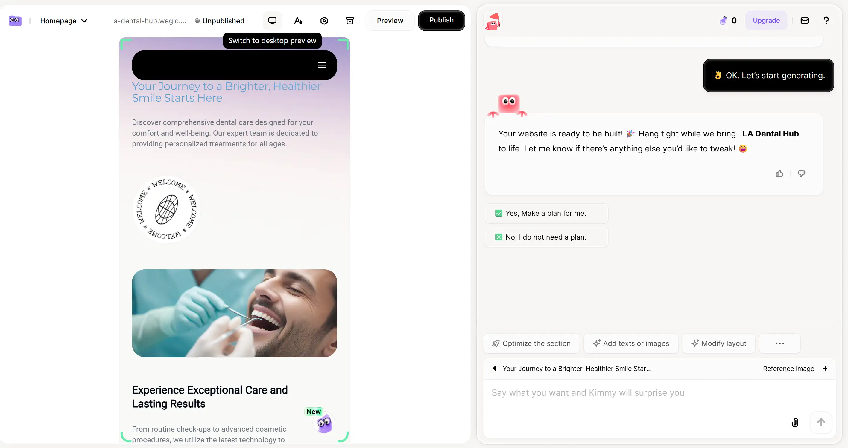 Switch to mobile view on Wegic AI Switch to mobile view on Wegic AI