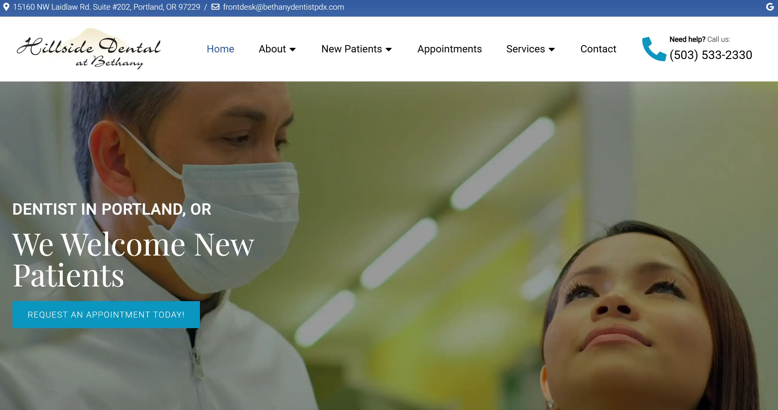 Homepage of Hillside Dental at Bethany Homepage of Hillside Dental at Bethany