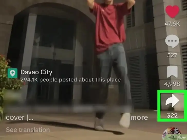 Click the share button, and a menu will pop up with a "Delete" option