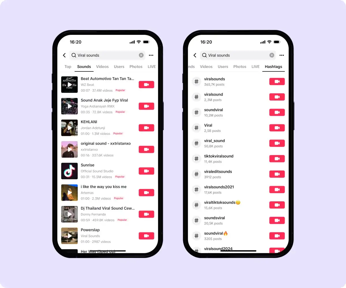find audio trends