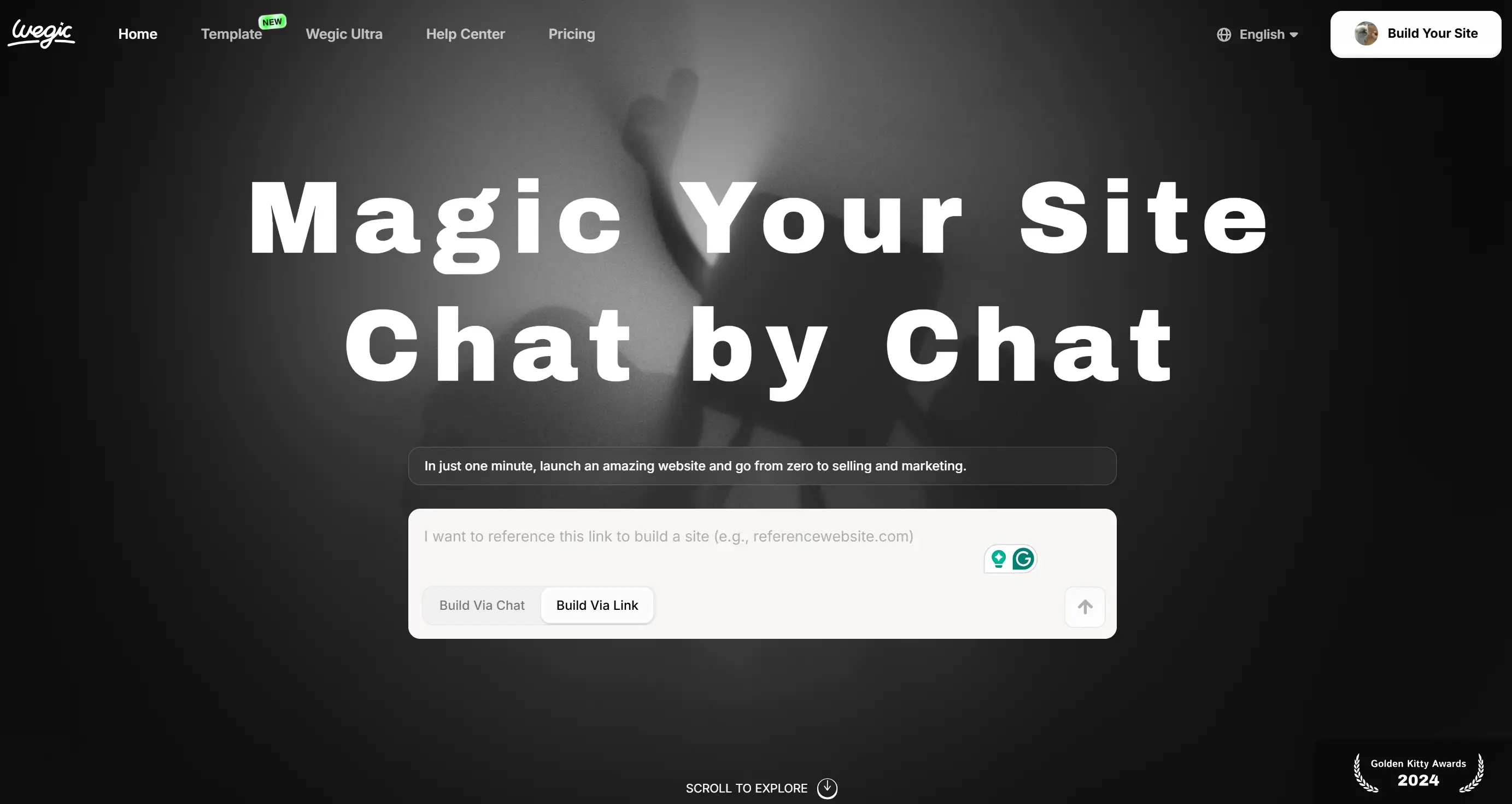 Homepage of AI website builder - Wegic AI Homepage of AI website builder - Wegic AI