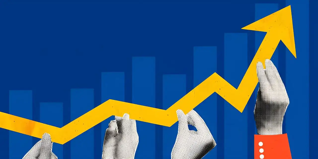 people holding up an upward arrow