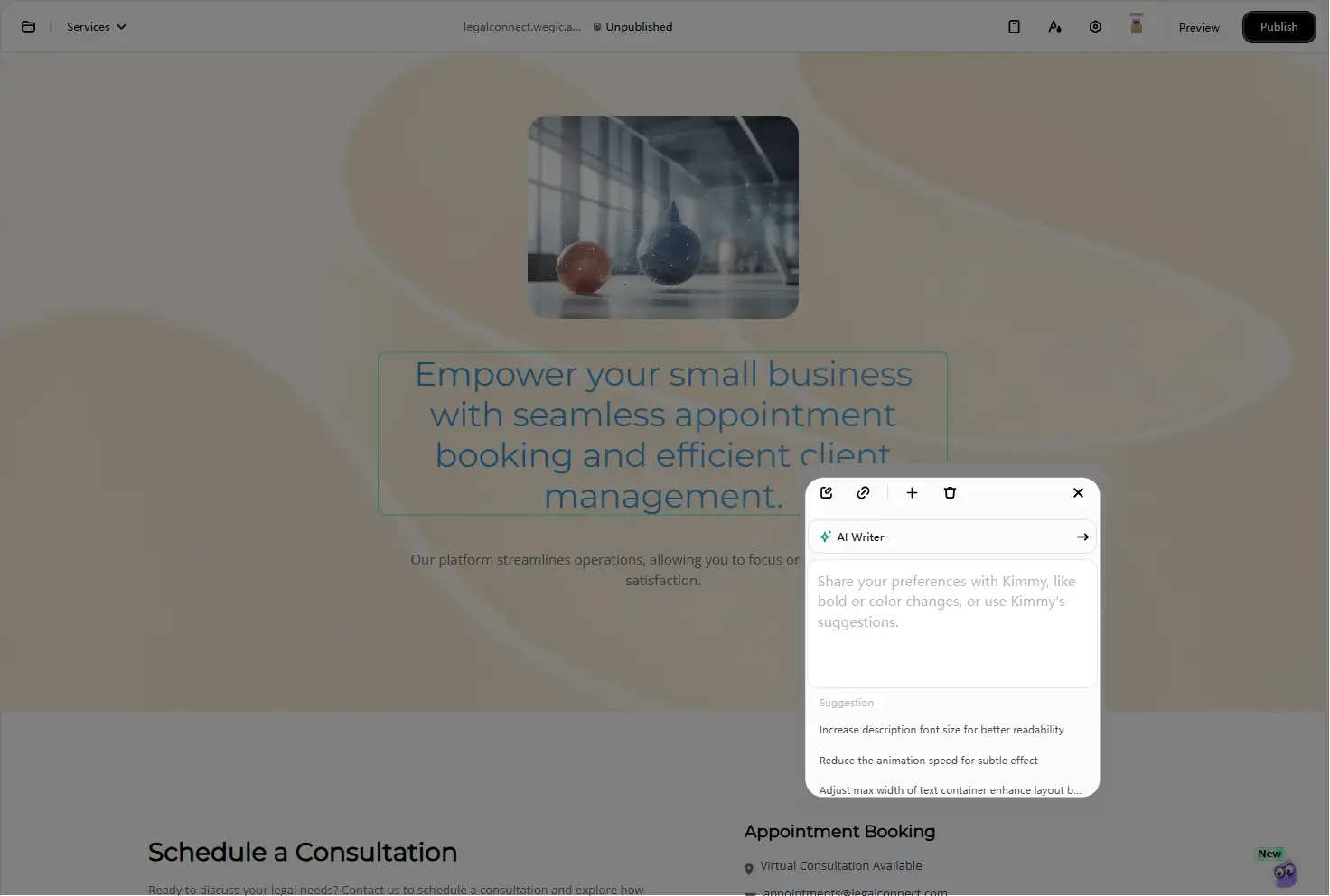 wegic can generate content suggestions for you