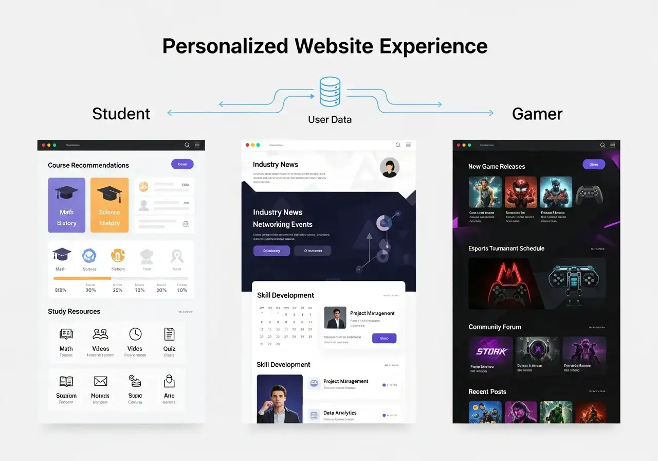 Personalization features help create unique experiences for different user segments Personalization features help create unique experiences for different user segments