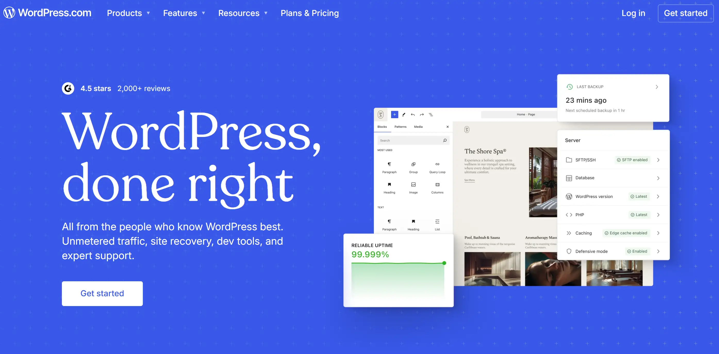 Homepage of WordPress Homepage of WordPress