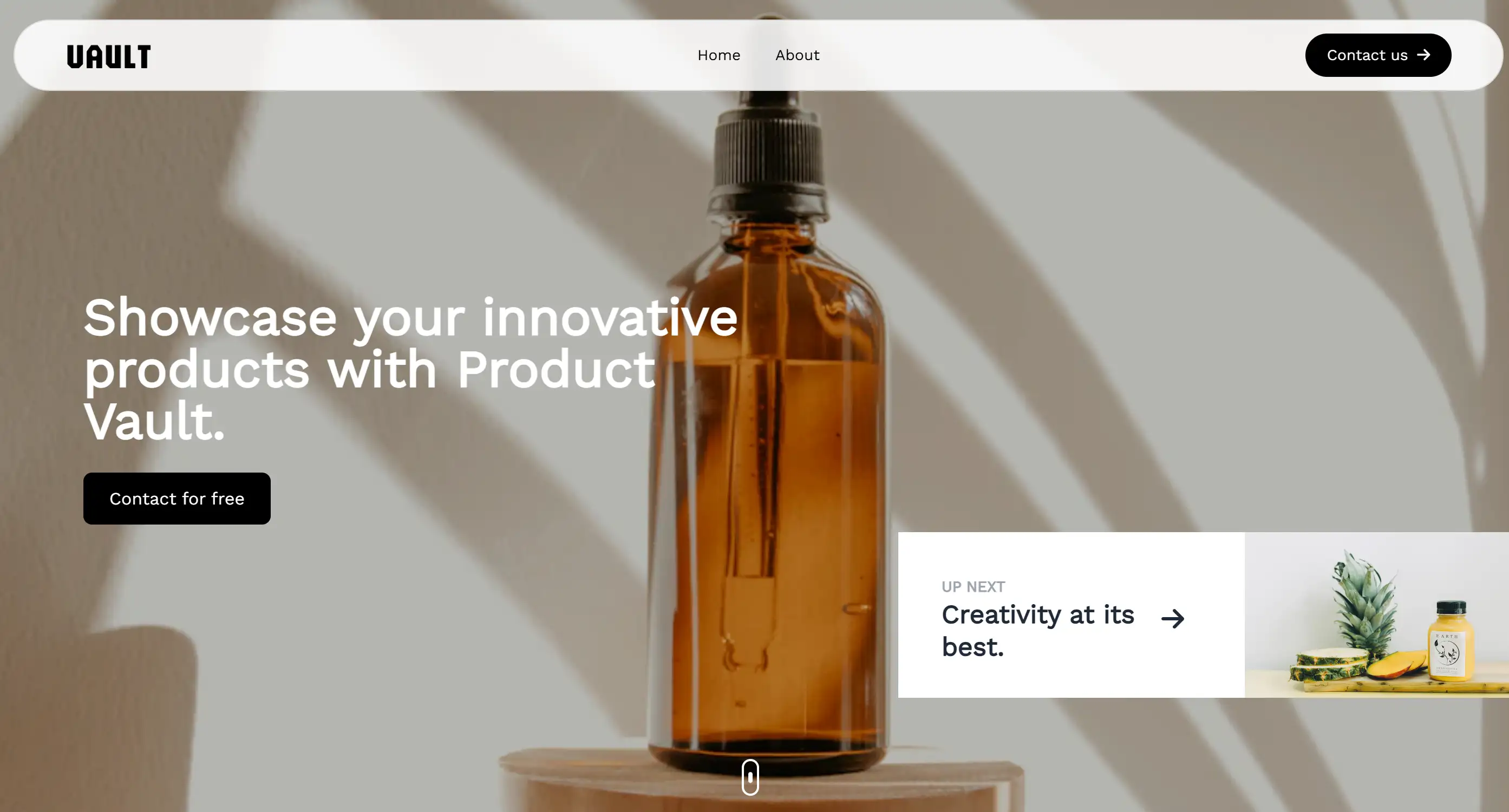 Product Vault website showing packaging designs built on Wegic Product Vault website showing packaging designs built on Wegic