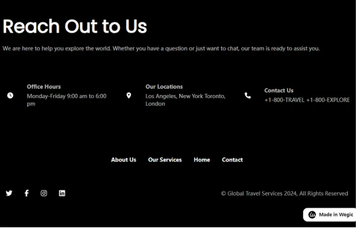 Multi-Column Footer