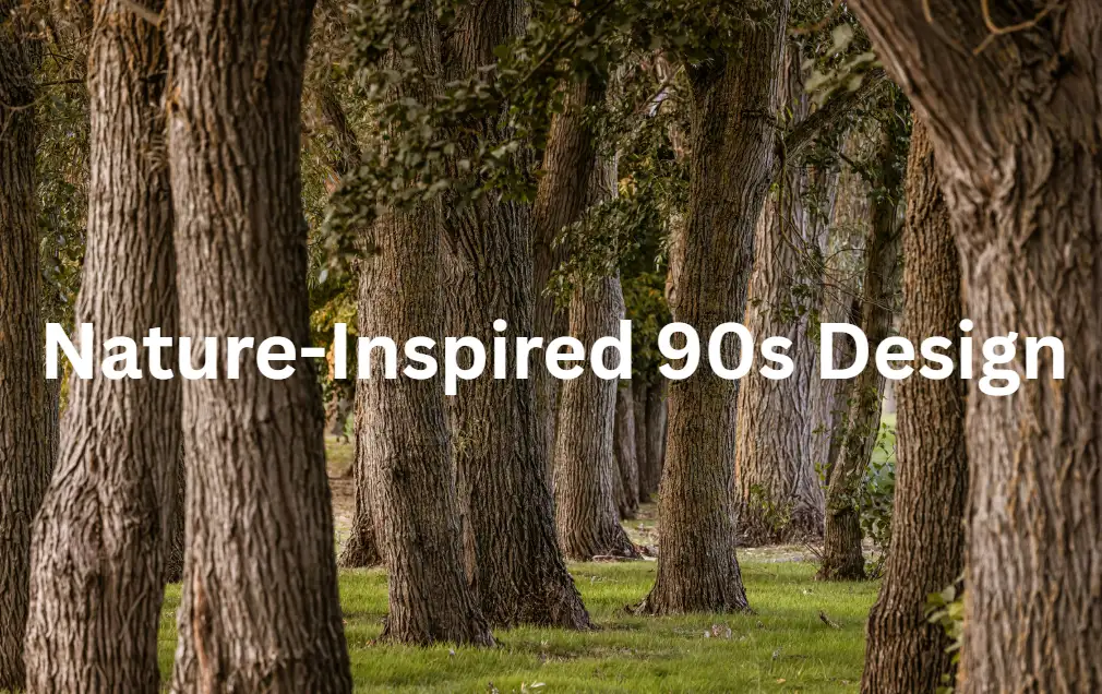 90s design Natural woodland background 90s design Natural woodland background