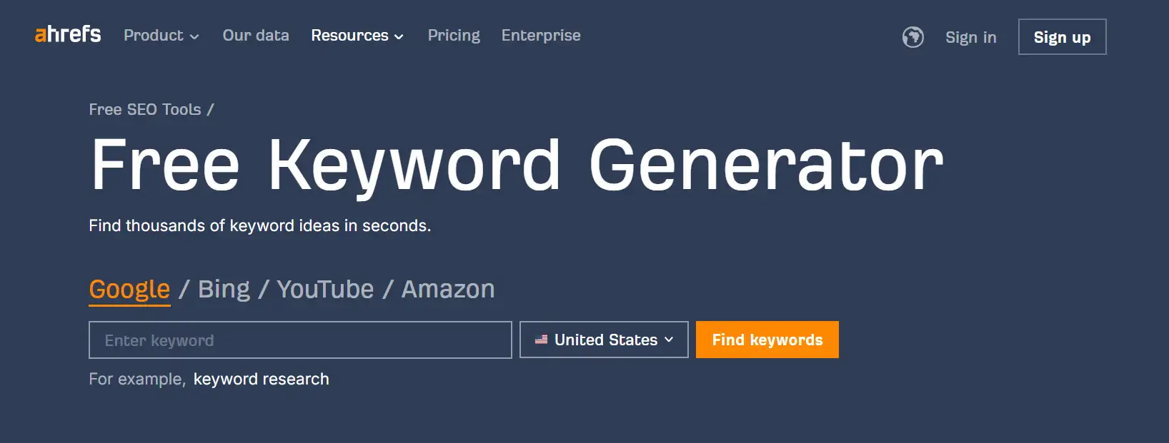 free keyword generator