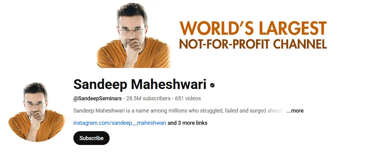 Sandeep Maheshwari's homepage