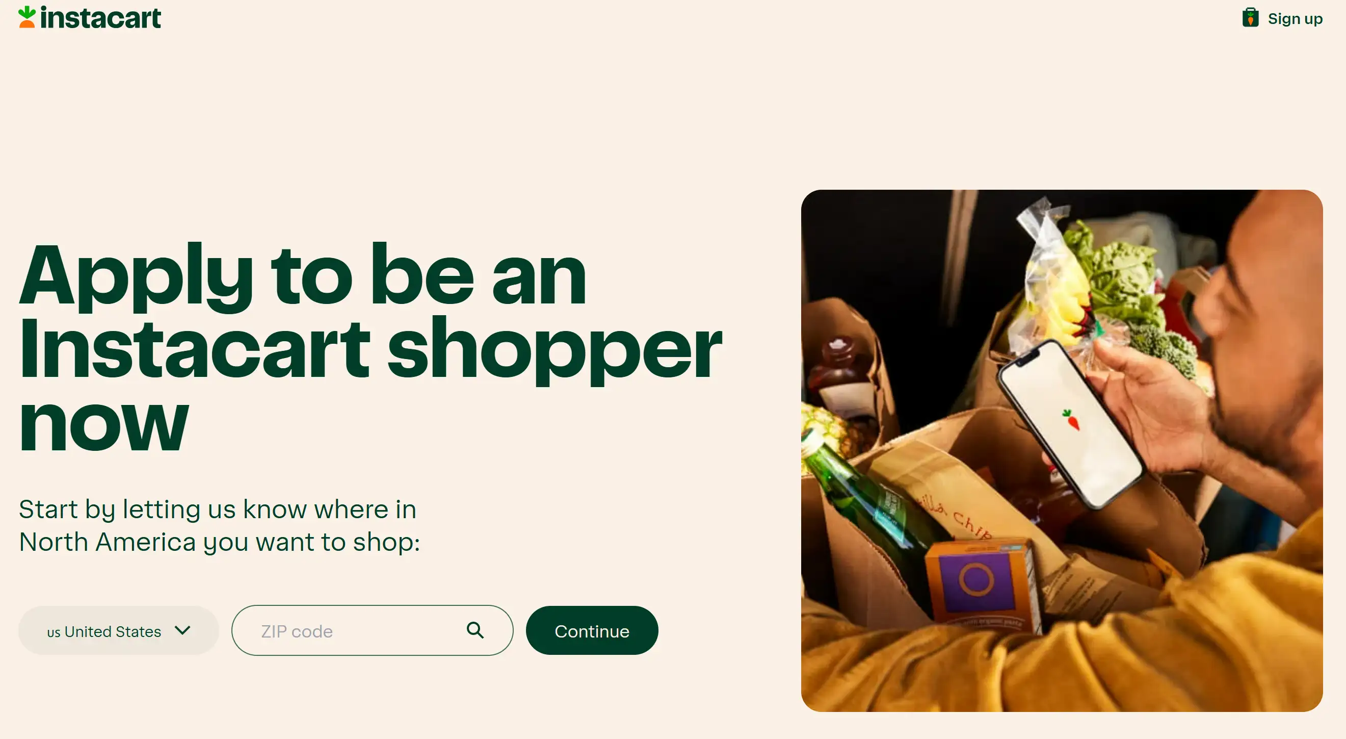 Instacart shopper near your location