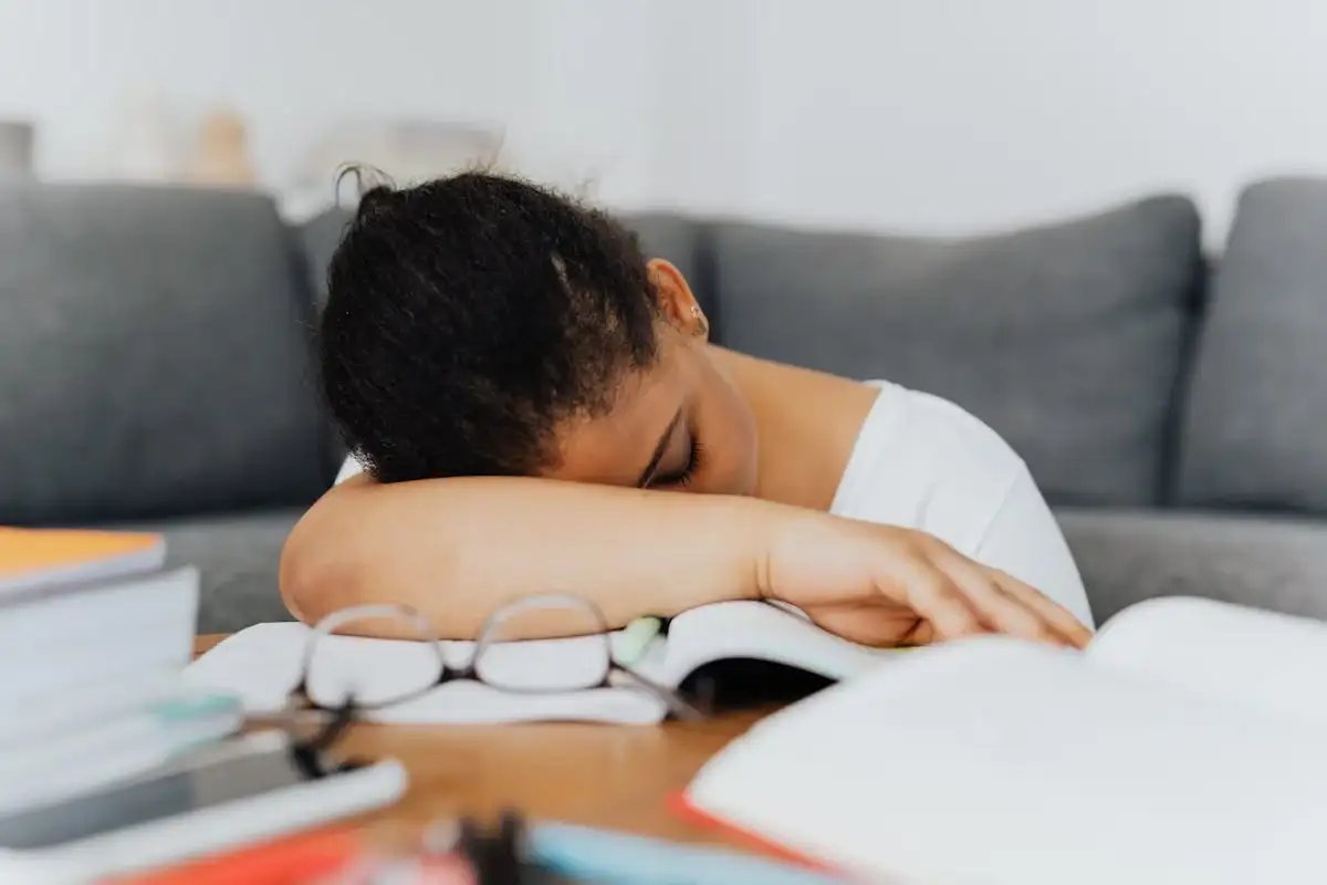 a person experiencing brain fatigue