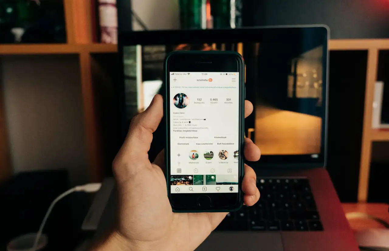 instagram webpage