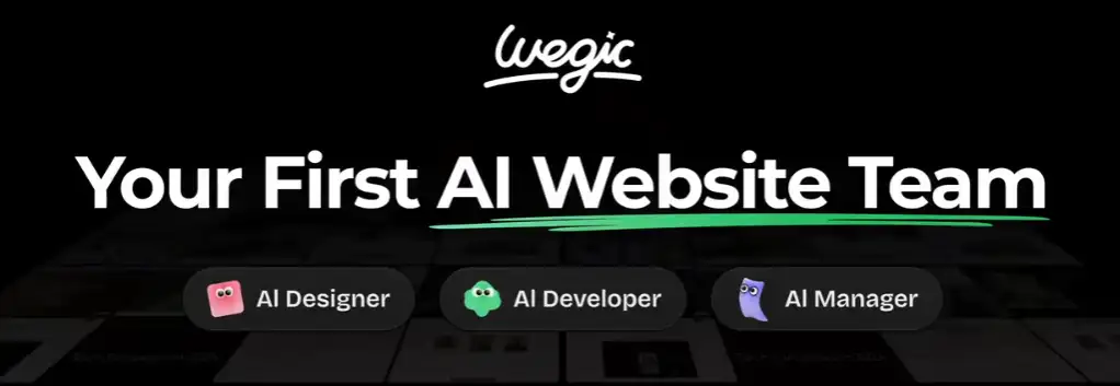 three virtual ai helpers at wegic