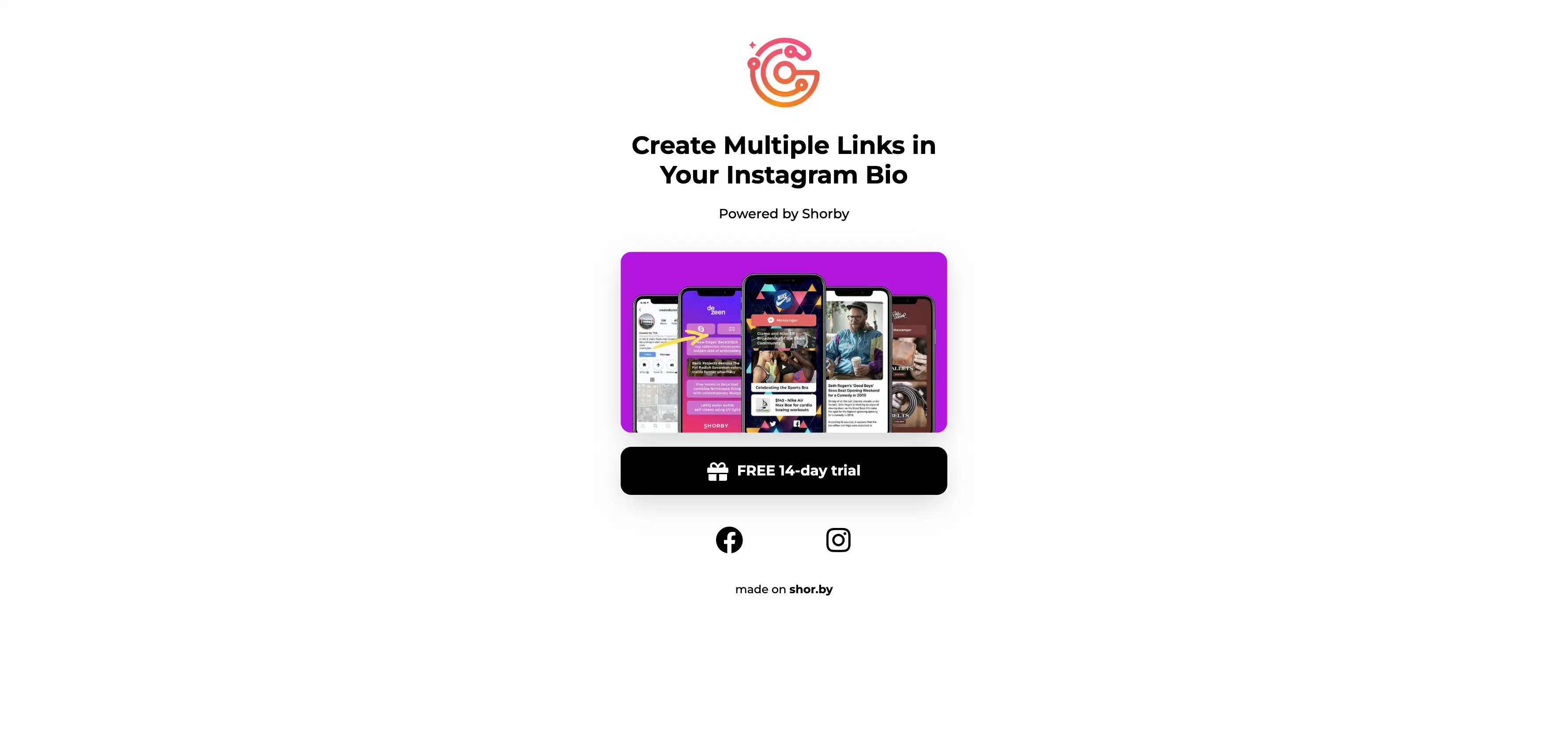 shorby flexible link in bio tool