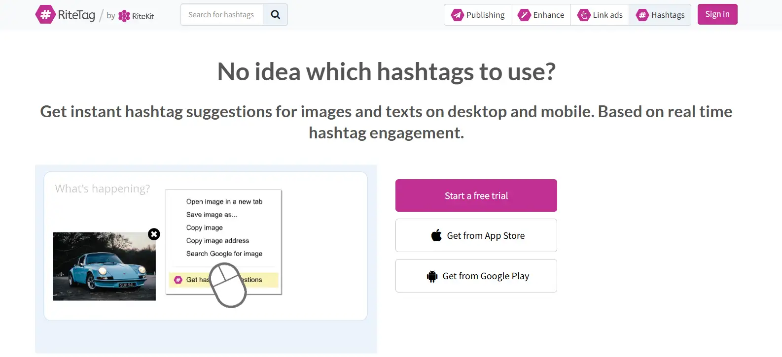 website of ritetag