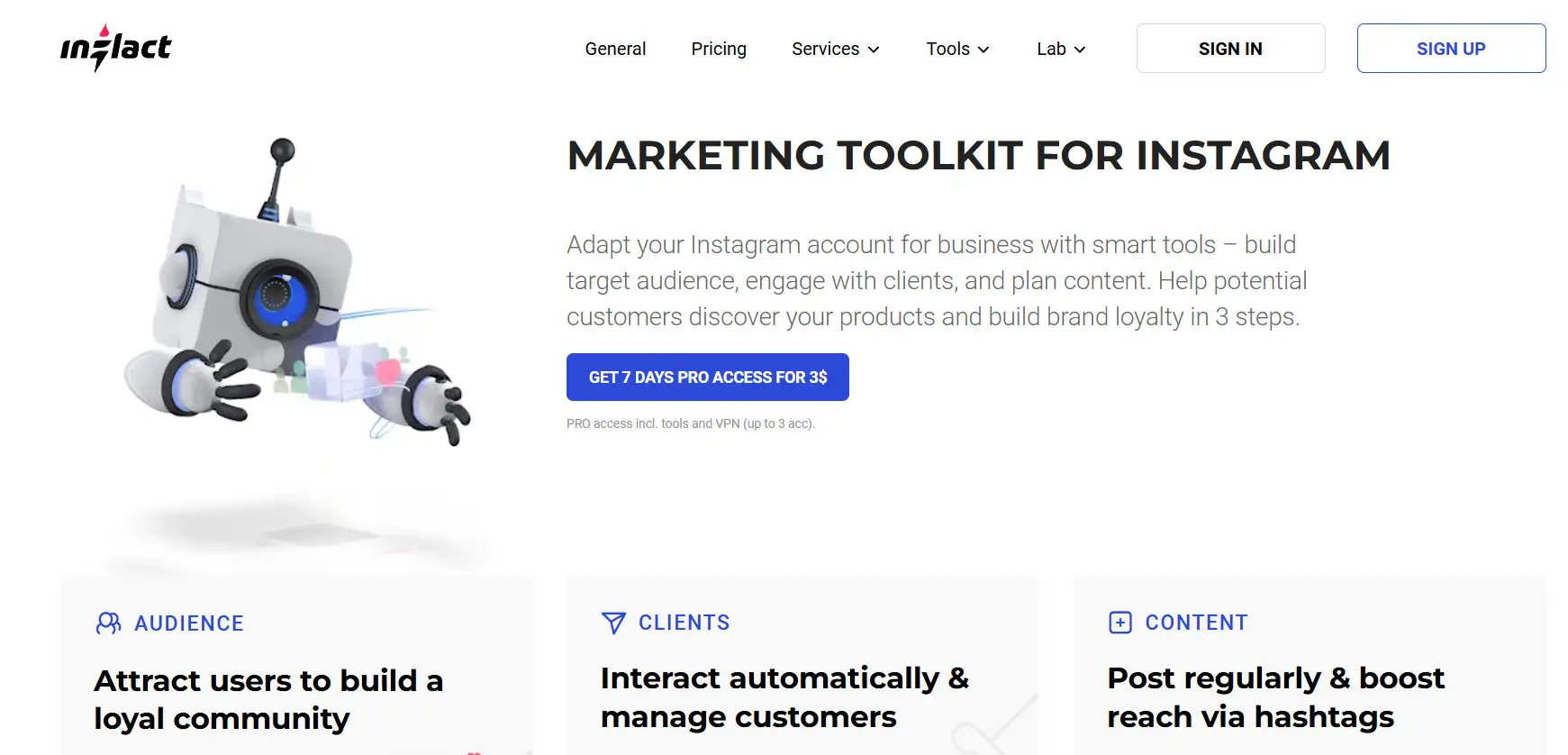 website of inflact