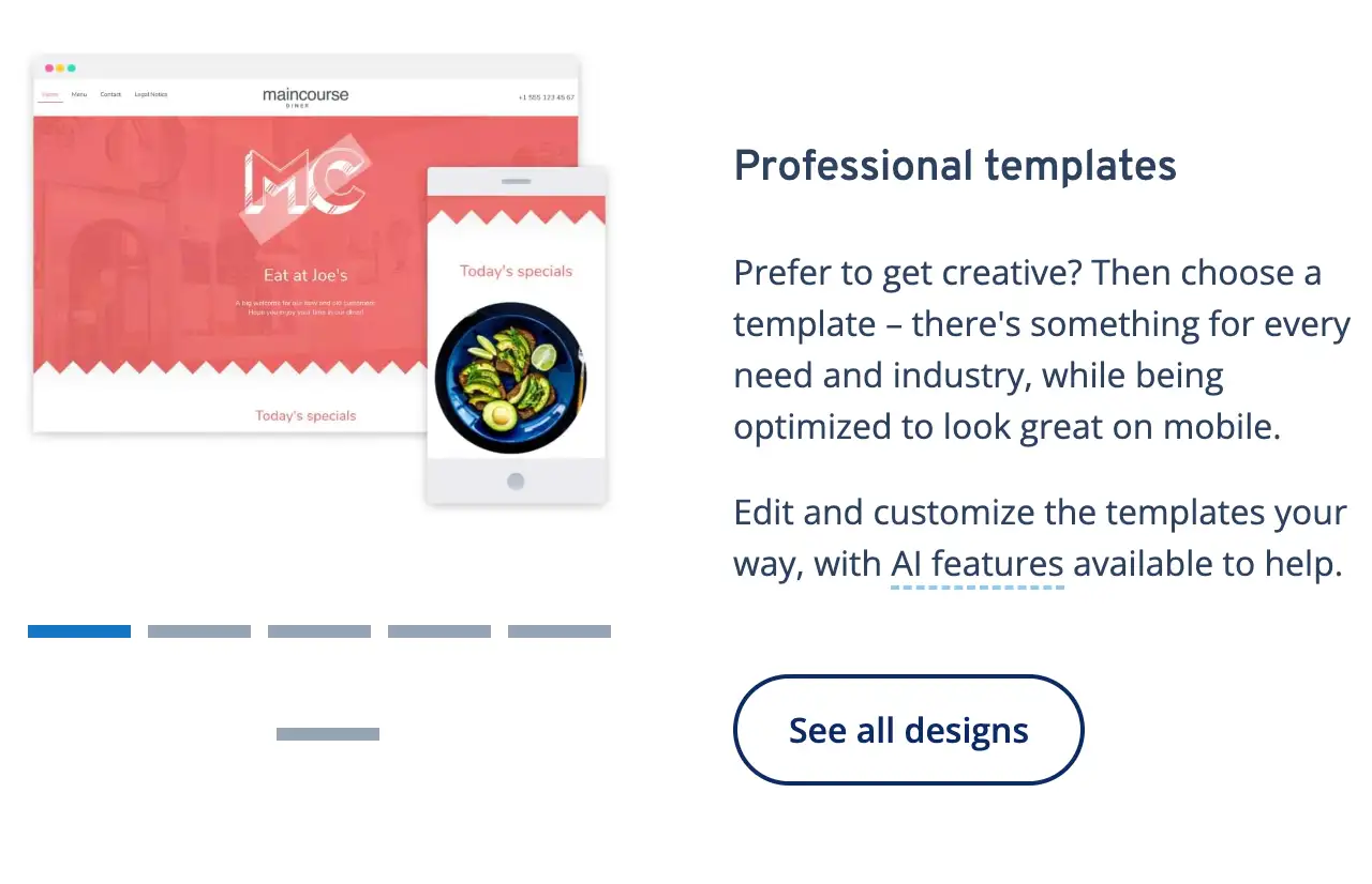 ionos website template