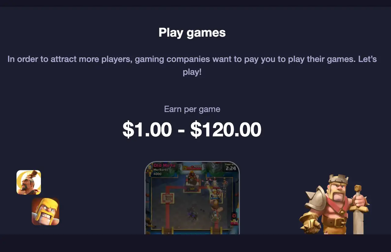 play game page on FreeCash