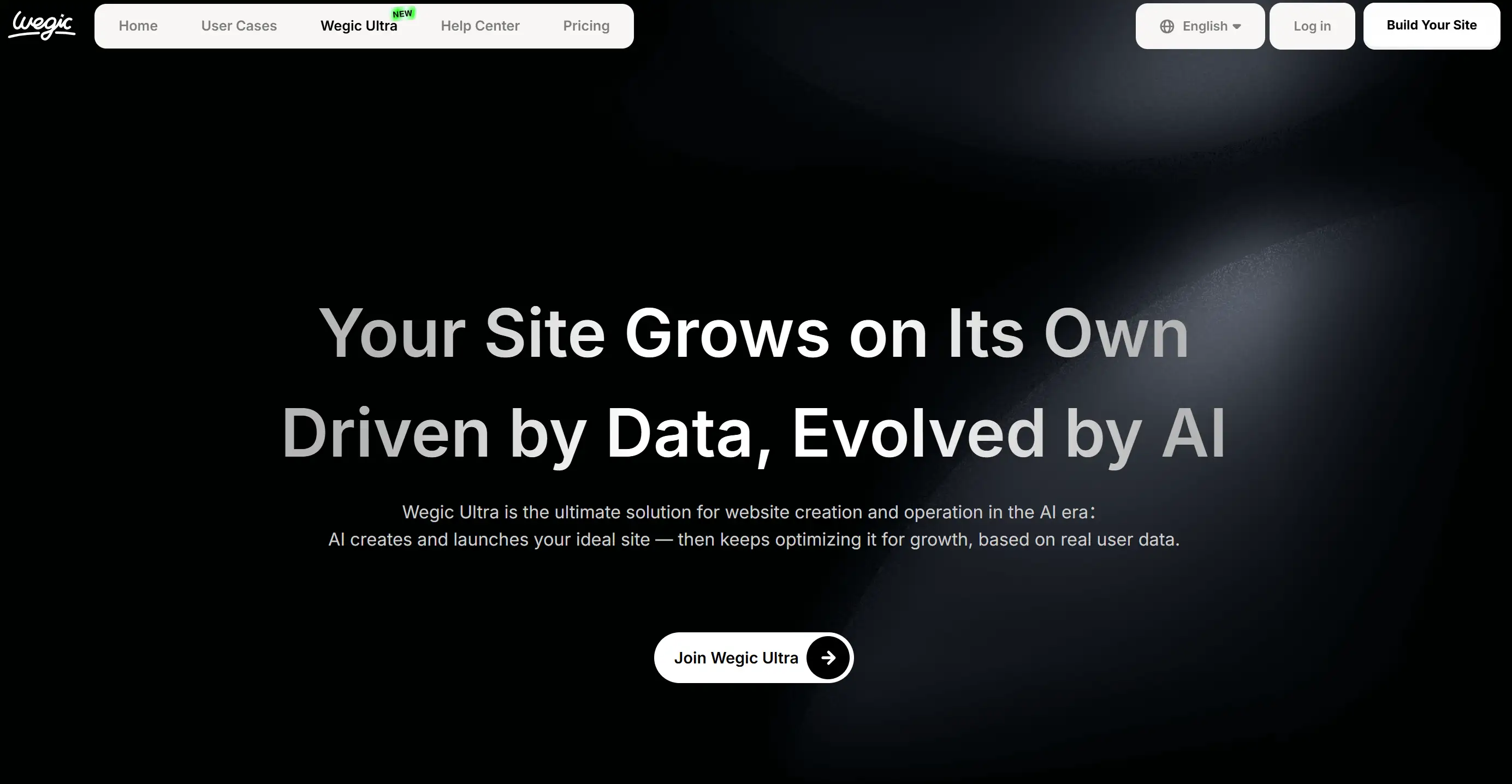 Wegic Ultra builds your webiste driven by data Wegic Ultra builds your webiste driven by data