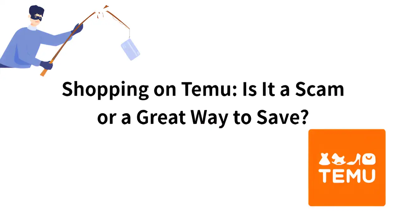 a scammer uses phishing links to scam people on temu