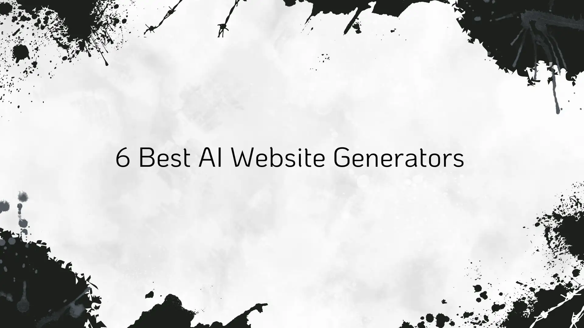 6 best ai website generators