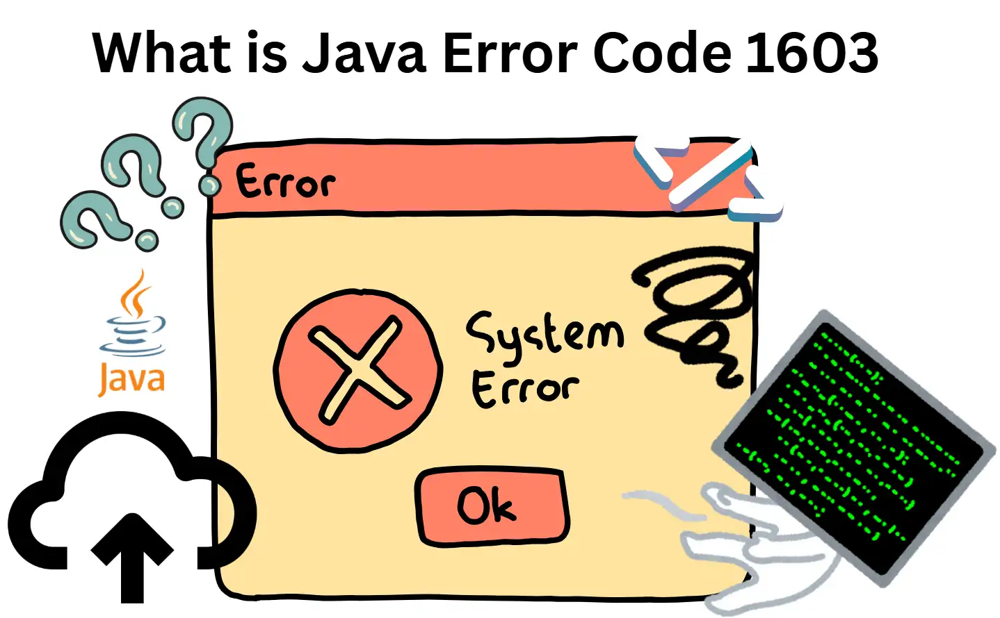 What is Java error code 1603