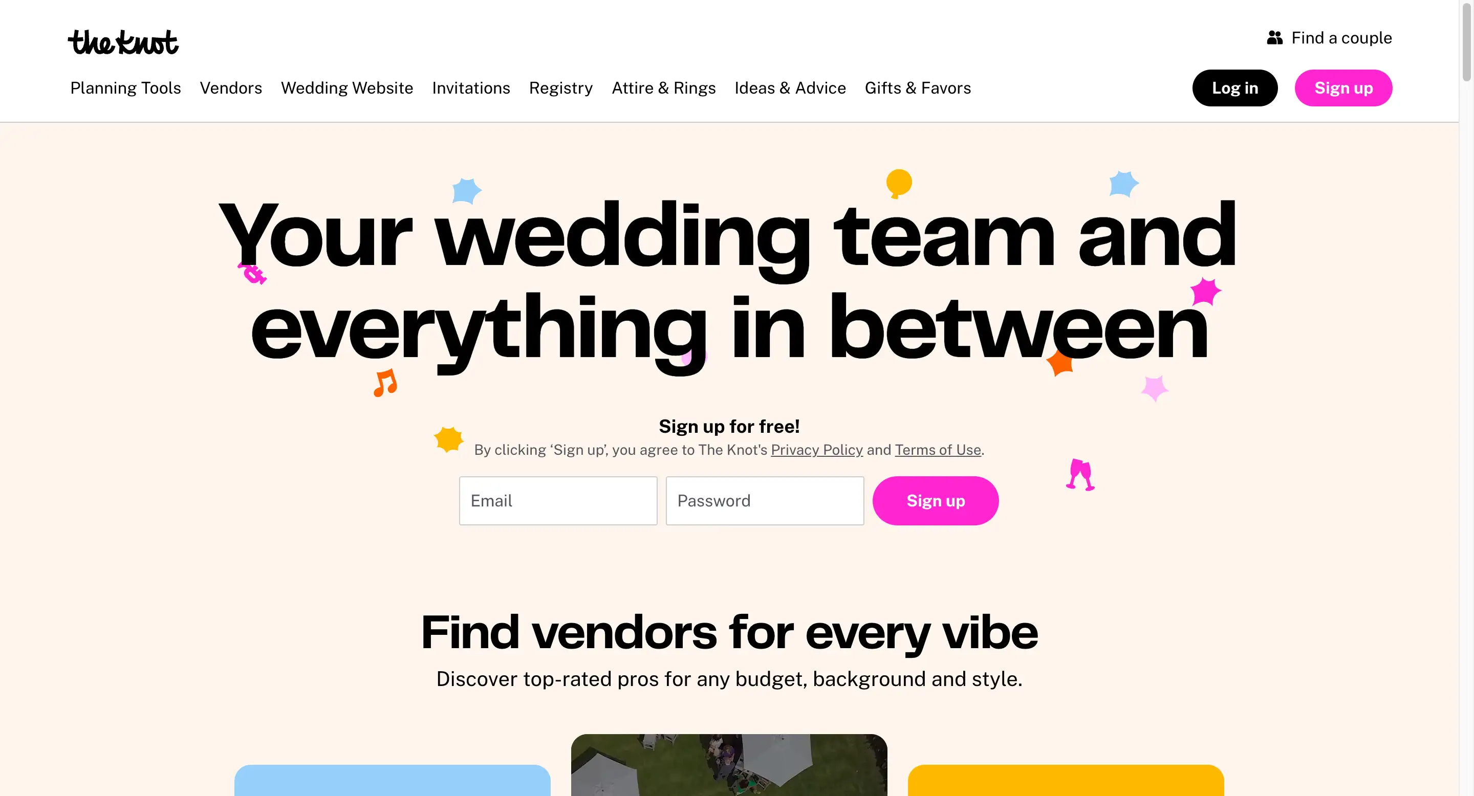 the knot homepage