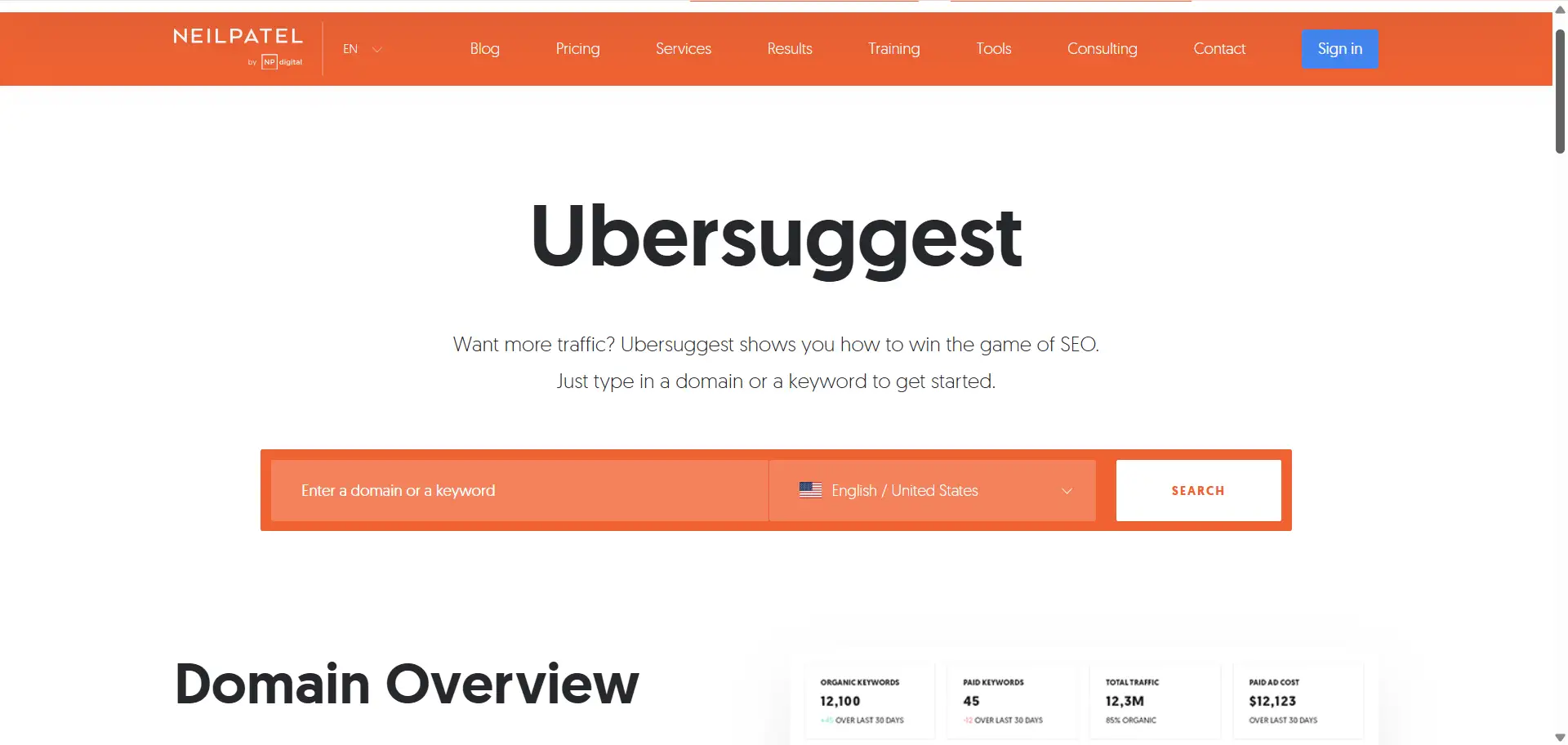 Ubersuggest Ubersuggest